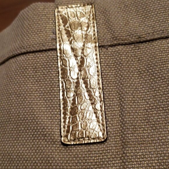 MICHAEL KORS BURLAP TWEED SHOPPER/TOTE ~ GOLD ACCENTS ~ NWOT - Picture 14 of 14